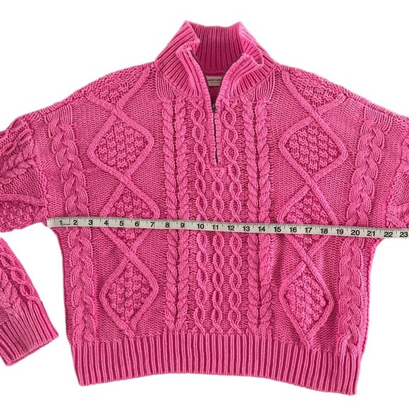 Lucky Brand Pink Cable Knit Sweater - Picture 7 of 15